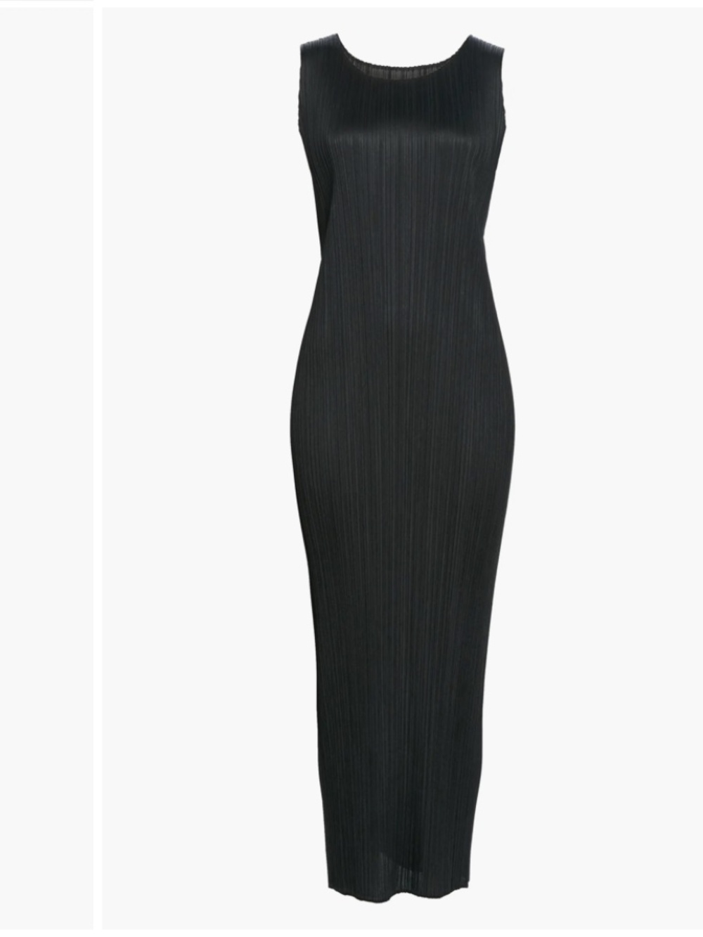 PLEATS PLEASE Issey MIYAKE Vintage Midi Dress Black Sz 1 - Picture 9 of 9